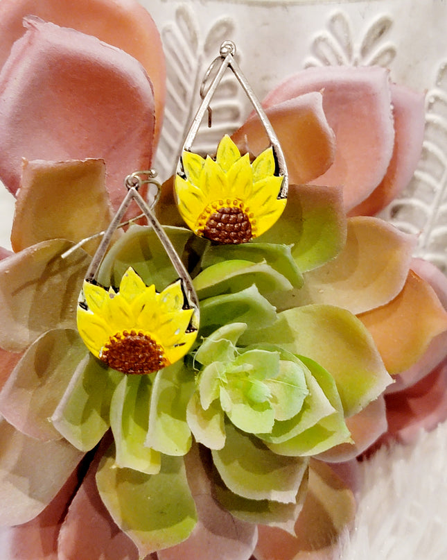 Sunflower Earrings image 1