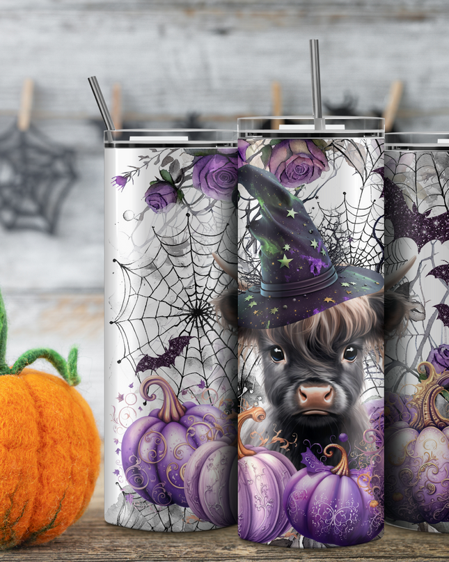 Halloween Cow Tumbler image 0