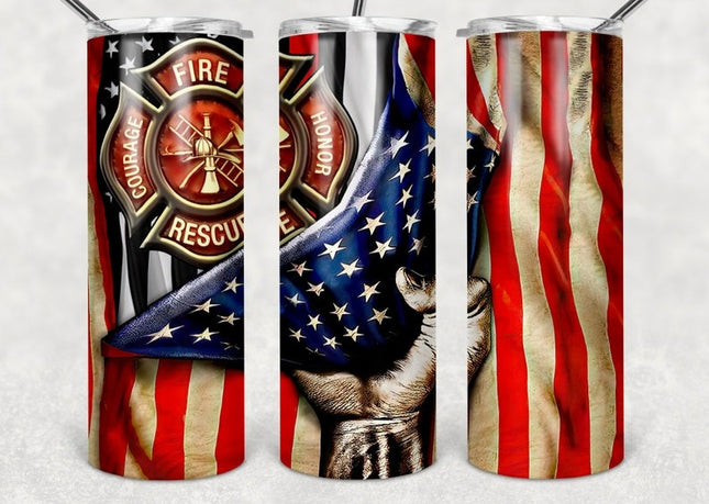 Firefighter 20 oz Tumbler image 0