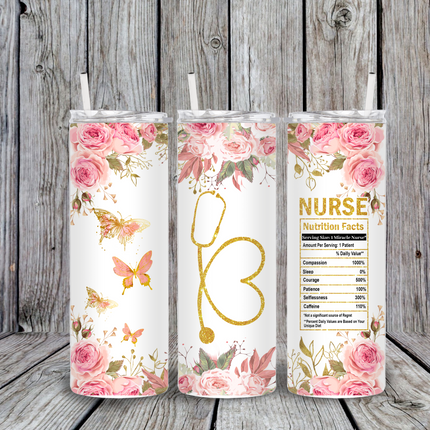 Butterfly Nurse Tumbler/Bluetooth Speaker Tumbler image 0