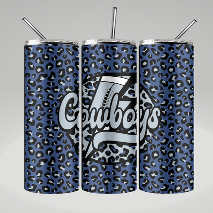 Dallas Cowboy Leopard Tumbler image 0