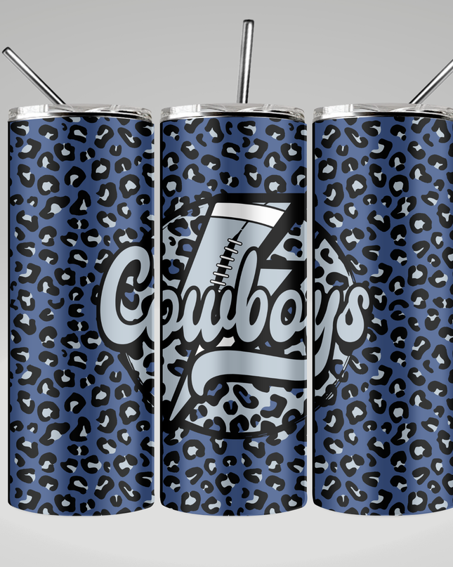 Dallas Cowboy Leopard Tumbler image 0