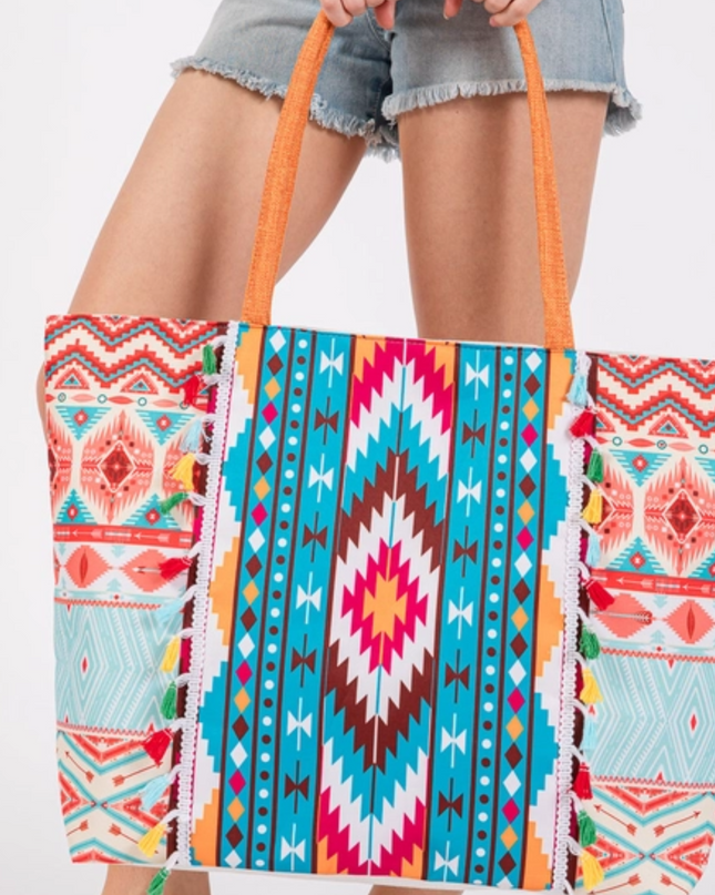 Tribal Fiesta Oversized Tote Bag image 0