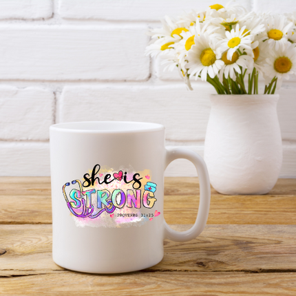 She is Strong Nurse Coffee mug image 0