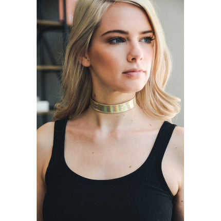 Iridescent Vivd Choker Necklace image 1