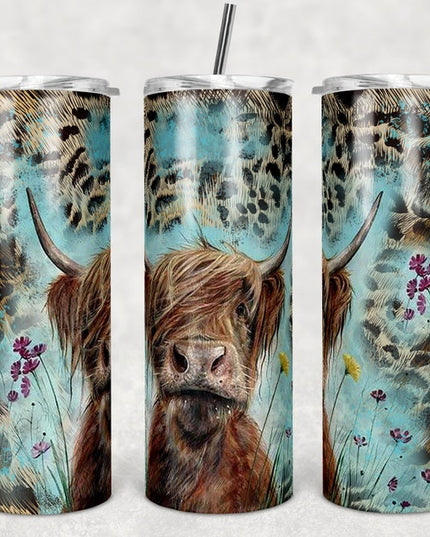 Highland Cow Tumbler image 0