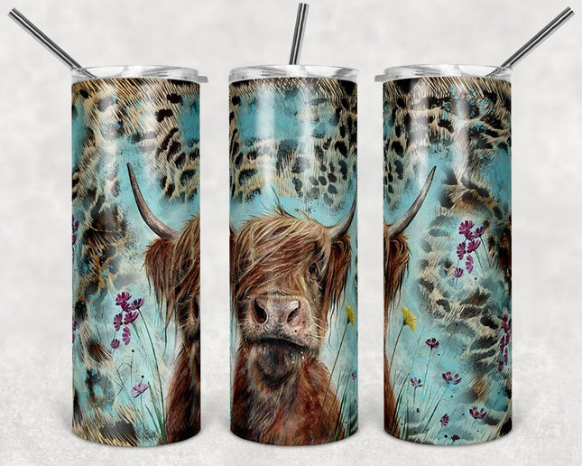 Highland Cow Tumbler image 0