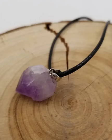 Natural Amethyst Pendant Necklace image 3