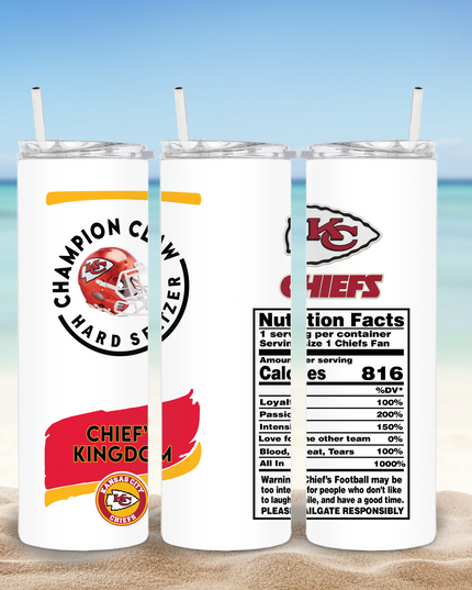Kansas City Chiefs Claw 20 oz Tumbler image 0