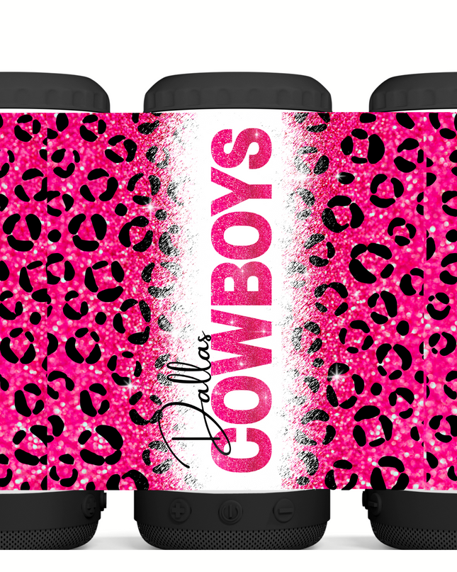 Dallas Cowboys Pink Leopard Tumbler image 3