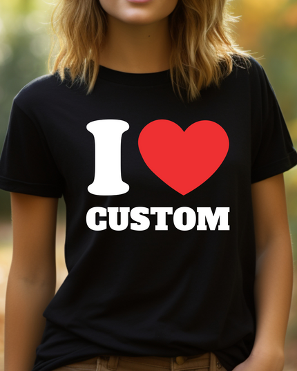 I Love [Custom Text] Shirt image 0