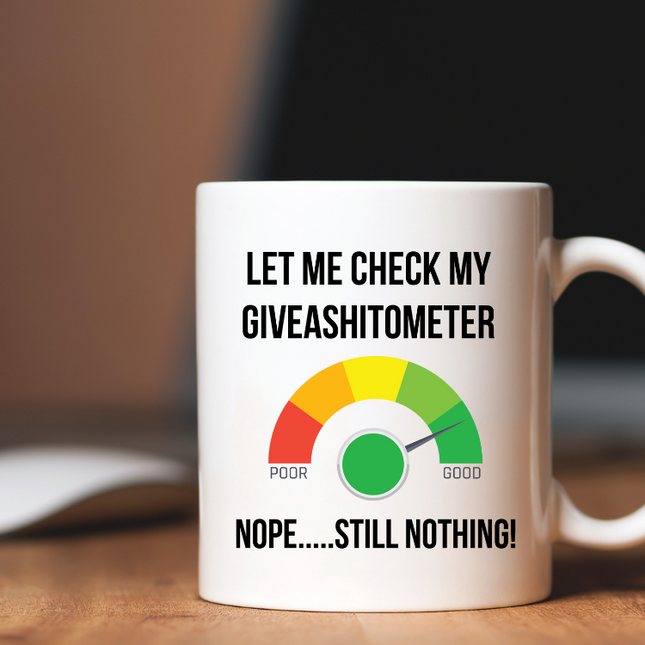 Giveashitometer Coffee Mug image 0