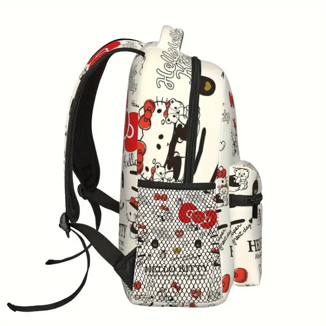 Hello Kitty Backpack – Cute & Classic School Bag with Side Pockets