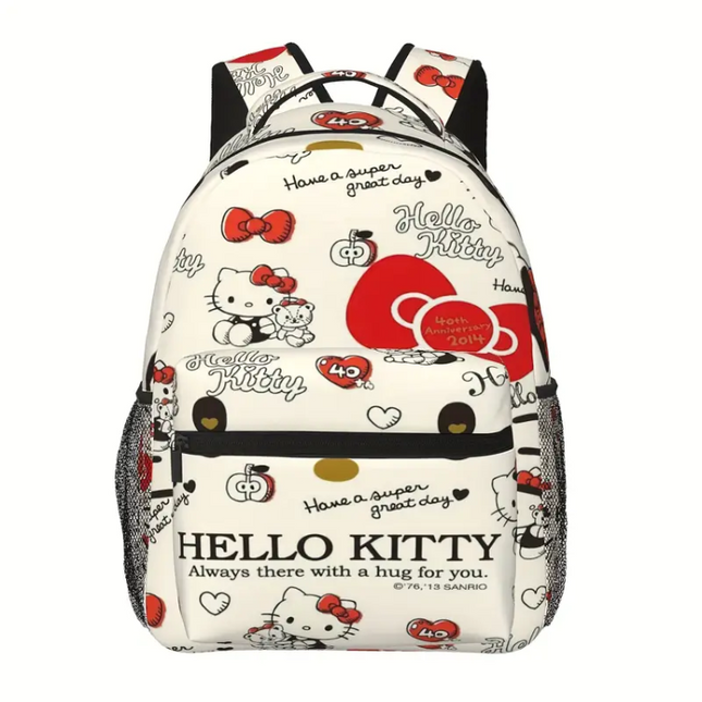 Hello Kitty Backpack – Cute & Classic School Bag with Side Pockets