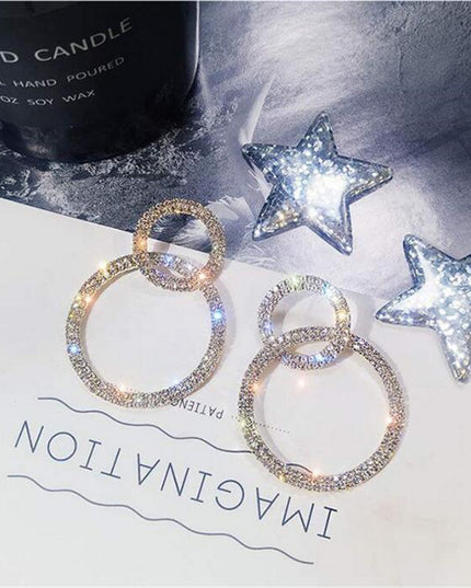 Circle Drop Earrings image 3