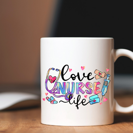 Love Nurse life Coffee mug image 0