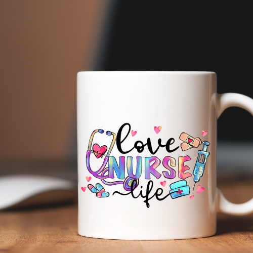Love Nurse life Coffee mug image 0