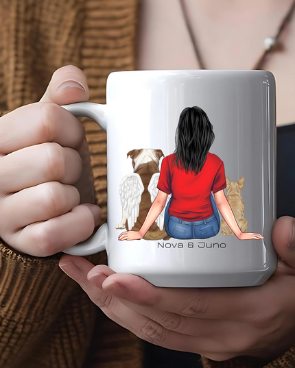 Custom Girl & Dog Mug image 0