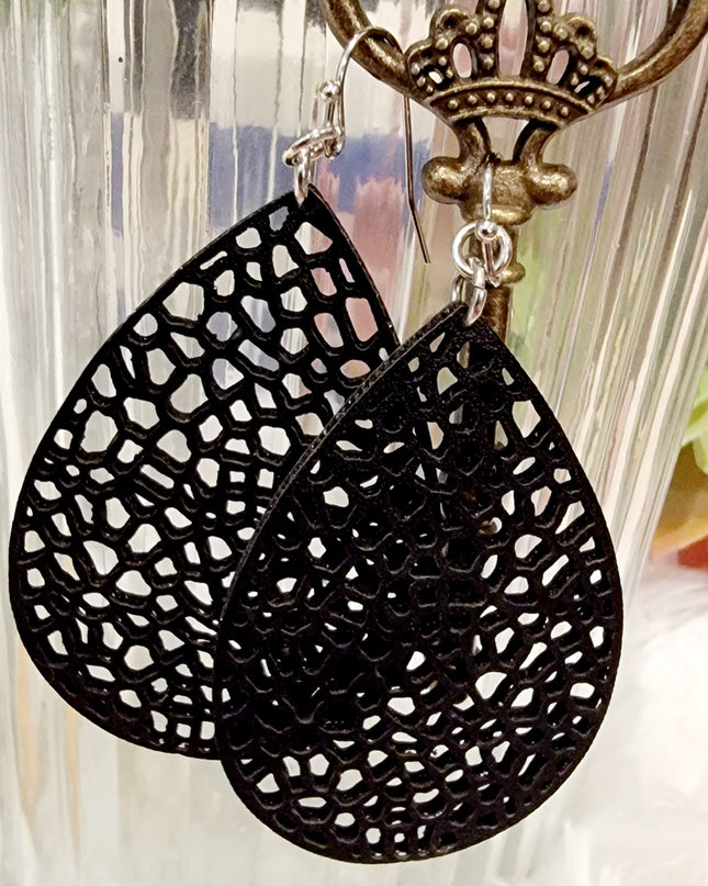 Leather Filigree Earrings image 5
