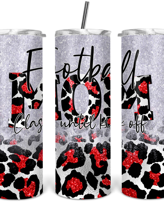 Football Mom Skinny Tumbler image 0