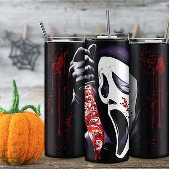 Ghostface Skinny Tumbler image 0