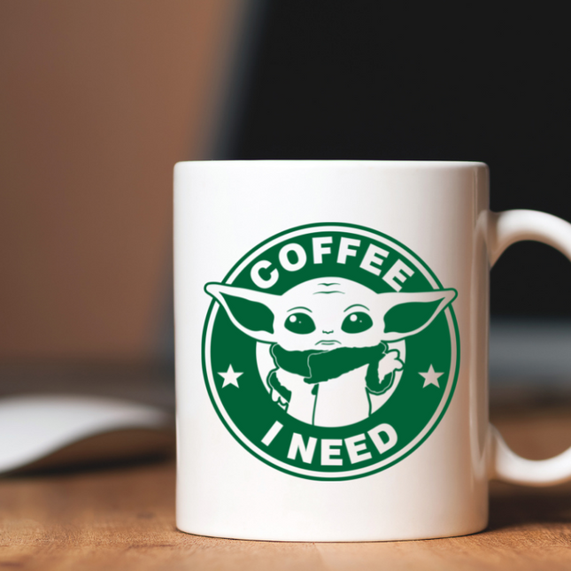 Coffee I need Yoda Mug image 0