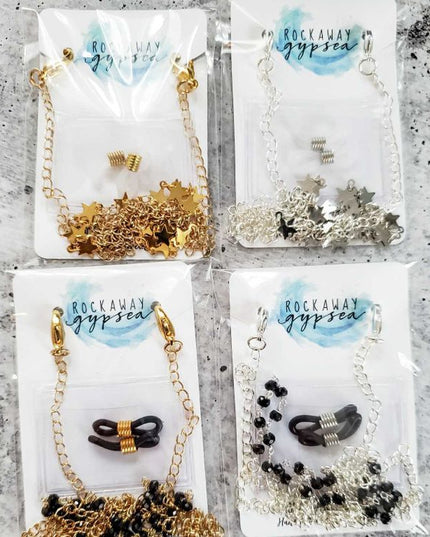 Moon and Star Celestial Layering Trendy Face Mask Chain Necklace image 3