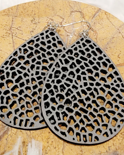 Leather Filigree Earrings image 3