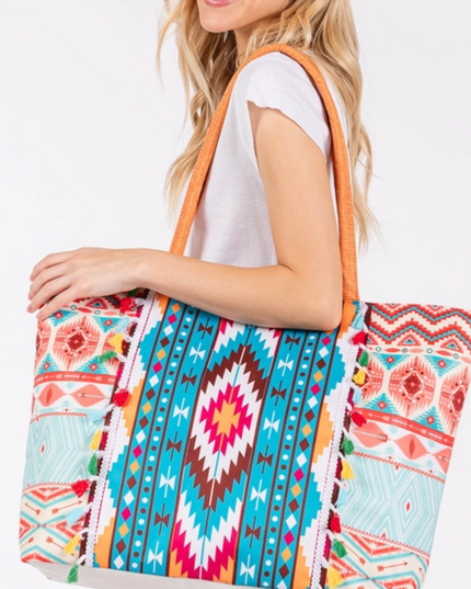 Tribal Fiesta Oversized Tote Bag image 1