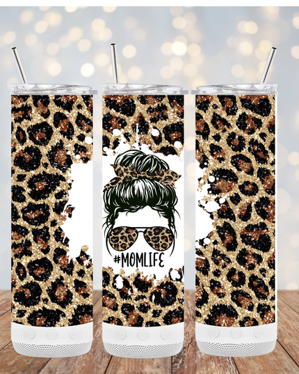 Leopard Mama Speaker Tumbler image 0