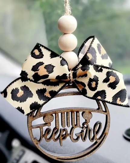 Jeep Girl Car Charm Ornament image 0