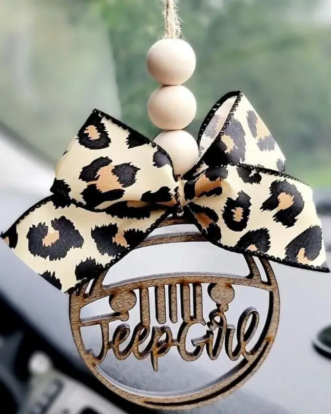 Jeep Girl Car Charm Ornament image 0