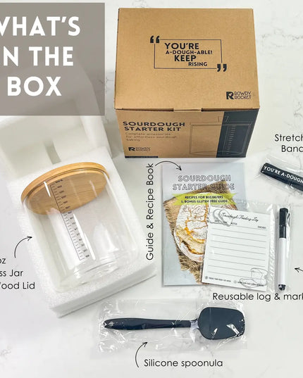 Sourdough Starter Kit with 50oz Glass Jar image 1