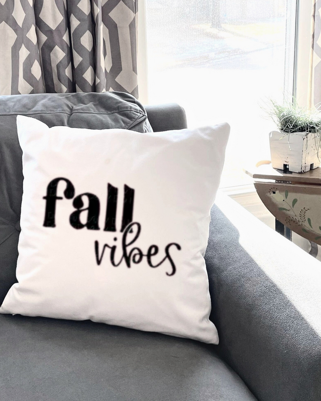 Fall Vibes Pillow – Cozy Farmhouse Autumn Home Decor