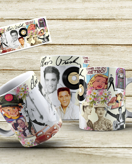 Retro Elvis Coffee Mug image 0