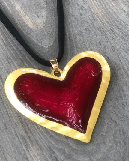 Red Heart Necklace image 0