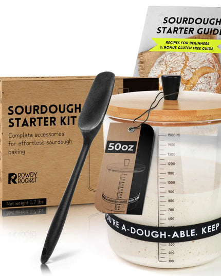 Sourdough Starter Kit with 50oz Glass Jar image 0