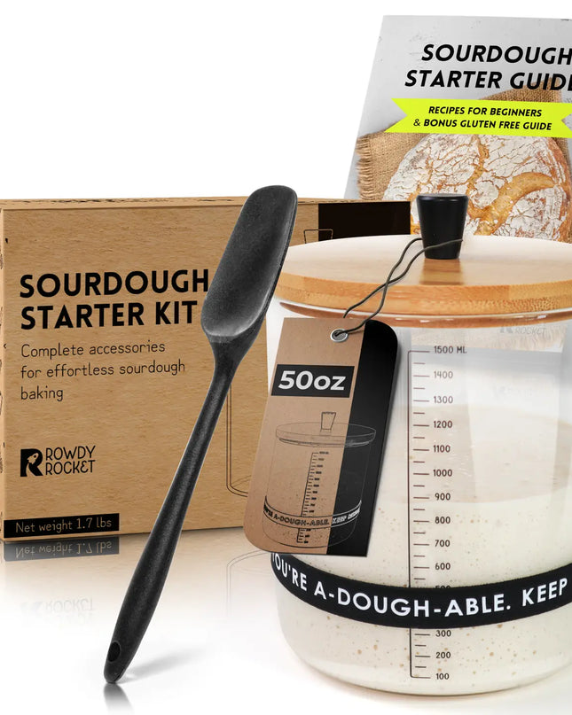 Sourdough Starter Kit with 50oz Glass Jar image 0