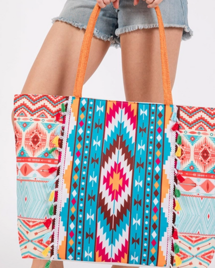 Tribal Fiesta Oversized Tote Bag image 0