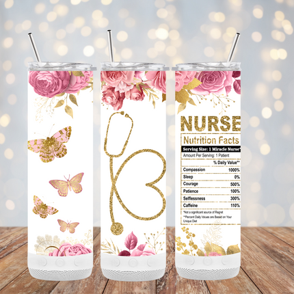Nurse Butterfly Tumbler, Bluetooth speaker tumbler image 1