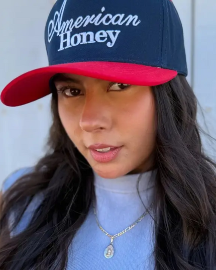 American Honey Trucker Hat – Red & Navy image 0