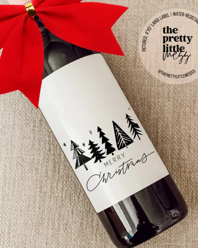 Funny Wine Labels, Holiday Wine Labels image 5
